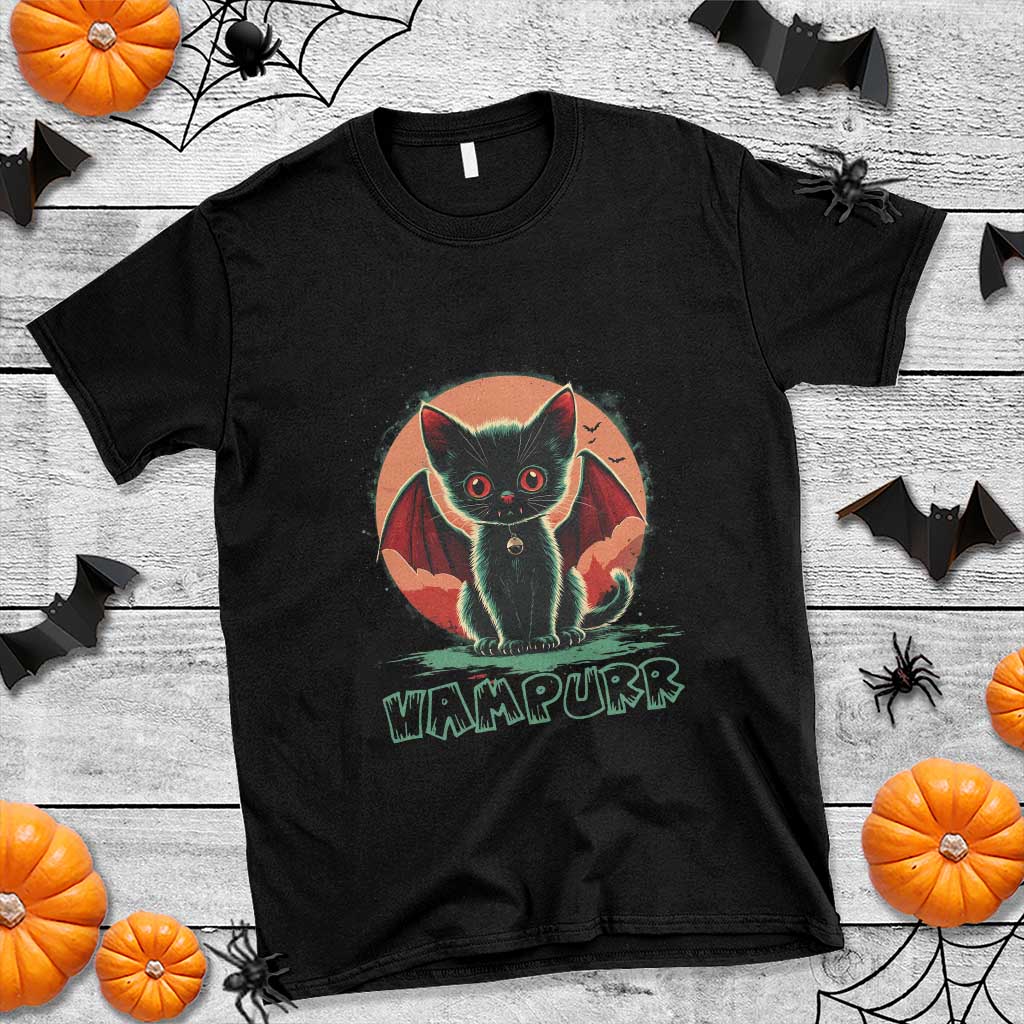 Halloween Vampurr Vampire Cat T Shirt - Wonder Print Shop