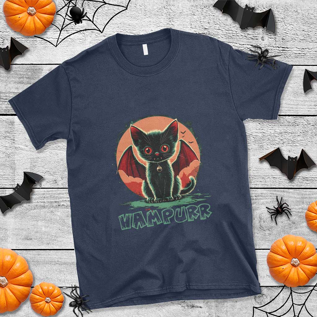 Halloween Vampurr Vampire Cat T Shirt - Wonder Print Shop