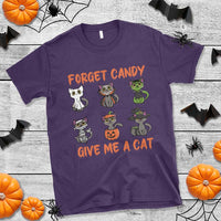 Halloween Cat Lover T Shirt Forget Candy Give Me Cat - Wonder Print Shop