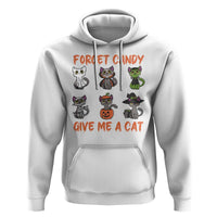 Halloween Cat Lover Hoodie Forget Candy Give Me Cat