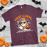 Funny Halloween Hip Hop T Shirt Creep It Real Gangster Ghost - Wonder Print Shop