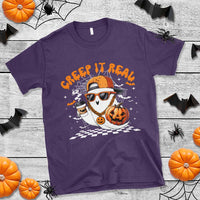 Funny Halloween Hip Hop T Shirt Creep It Real Gangster Ghost - Wonder Print Shop