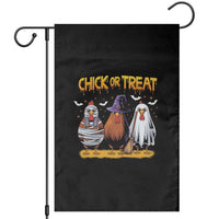 Funny Halloween Garden Flag Chick Or Treat Spooky Chicken - Wonder Print Shop