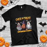 Funny Halloween T Shirt Chick Or Treat Spooky Chicken - Wonder Print Shop