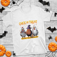 Funny Halloween T Shirt Chick Or Treat Spooky Chicken - Wonder Print Shop