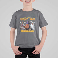 Funny Halloween T Shirt For Kid Chick Or Treat Spooky Chicken - Wonder Print Shop