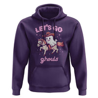 Halloween Cowboy Hoodie Let's Go Ghouls Ghost Riding Horse