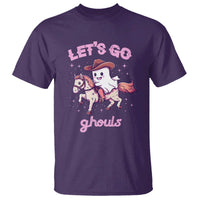 Halloween Cowboy T Shirt Let's Go Ghouls Ghost Riding Horse - Wonder Print Shop