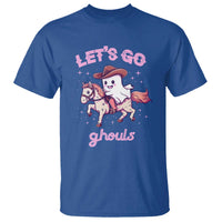 Halloween Cowboy T Shirt Let's Go Ghouls Ghost Riding Horse - Wonder Print Shop