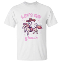 Halloween Cowboy T Shirt Let's Go Ghouls Ghost Riding Horse - Wonder Print Shop
