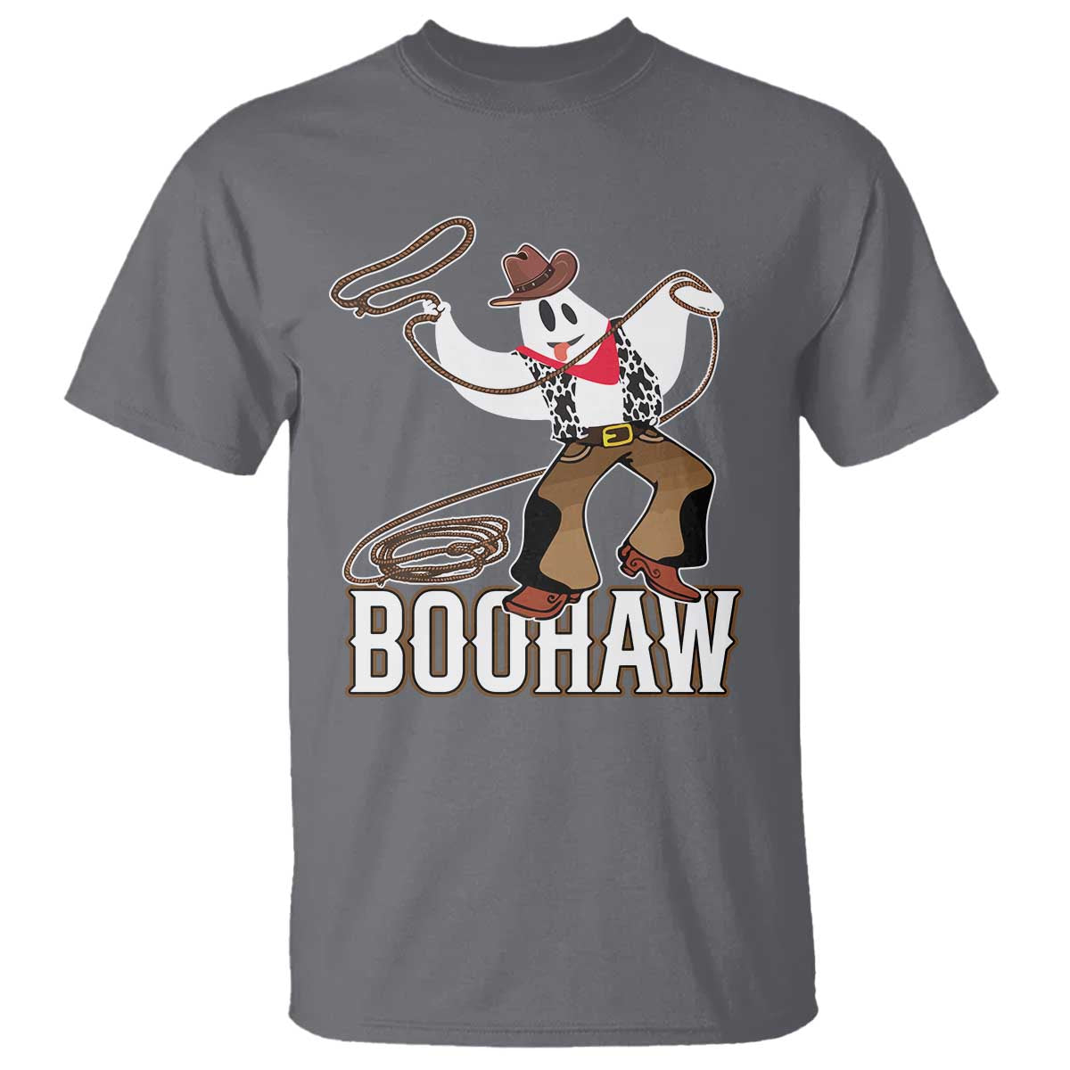 Halloween Cowboy T Shirt BooHaw Western Ghost - Wonder Print Shop