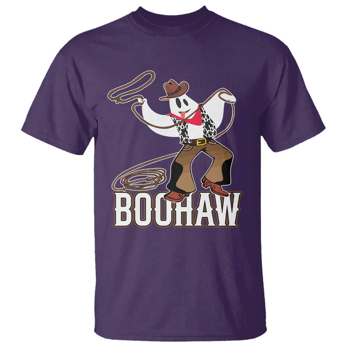 Halloween Cowboy T Shirt BooHaw Western Ghost - Wonder Print Shop