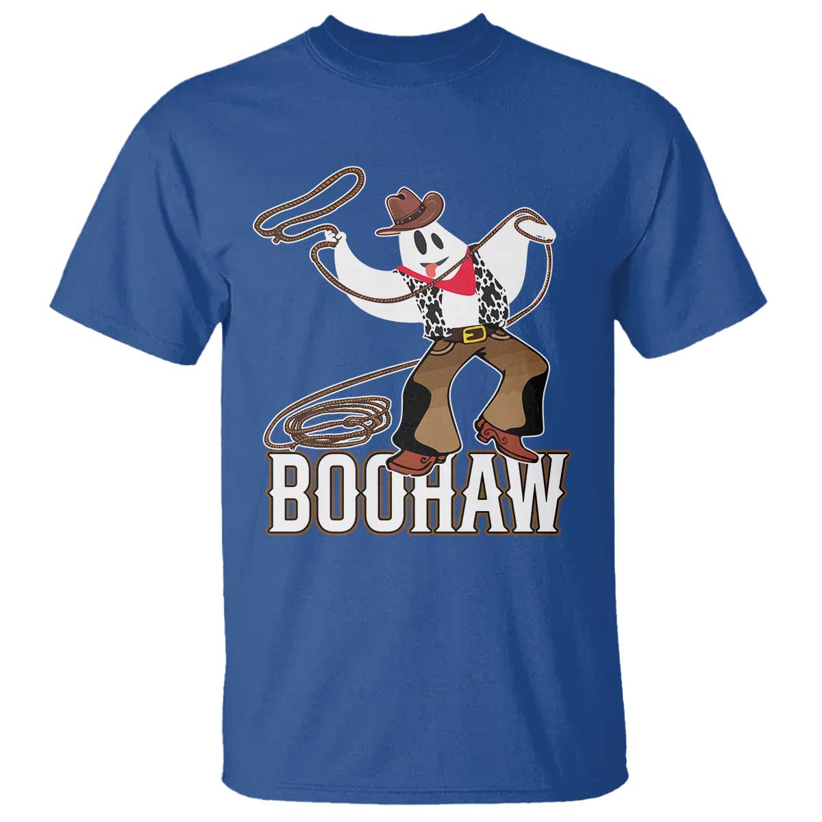 Halloween Cowboy T Shirt BooHaw Western Ghost - Wonder Print Shop