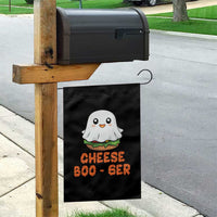 Funny Halloween Garden Flag Cheese Boo-ger Cute Hamburger Ghost - Wonder Print Shop