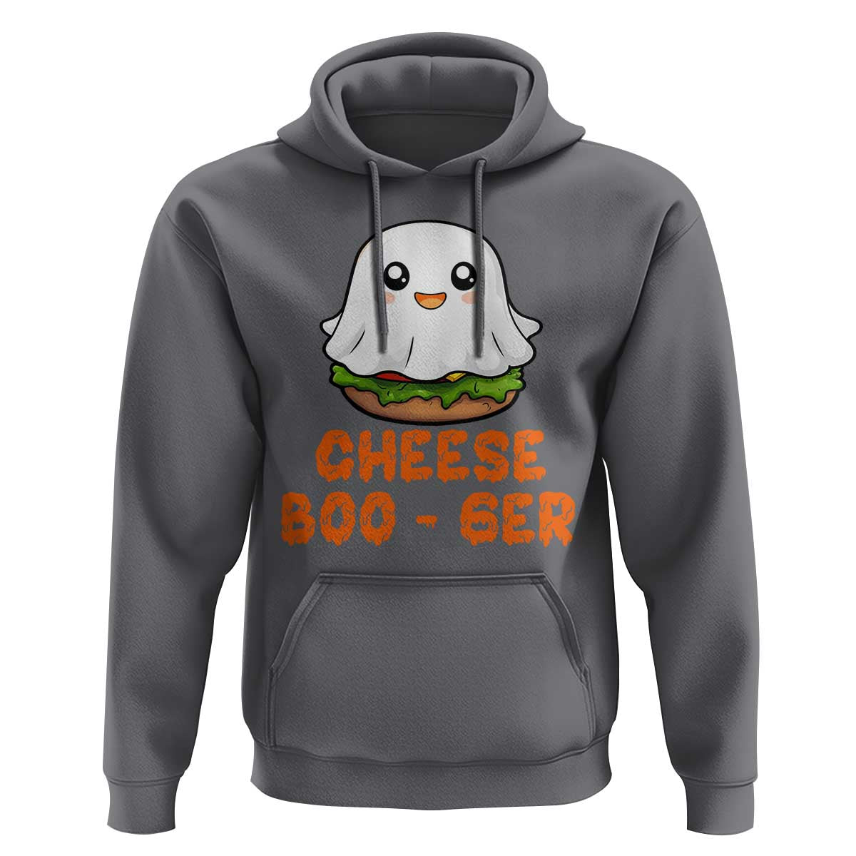 Funny Halloween Hoodie Cheese Boo-ger Cute Hamburger Ghost