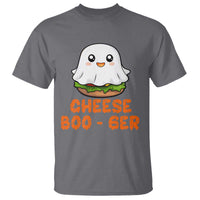 Funny Halloween T Shirt Cheese Boo-ger Cute Hamburger Ghost - Wonder Print Shop