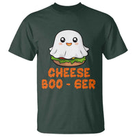 Funny Halloween T Shirt Cheese Boo-ger Cute Hamburger Ghost - Wonder Print Shop
