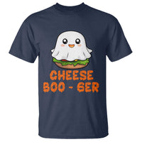 Funny Halloween T Shirt Cheese Boo-ger Cute Hamburger Ghost - Wonder Print Shop