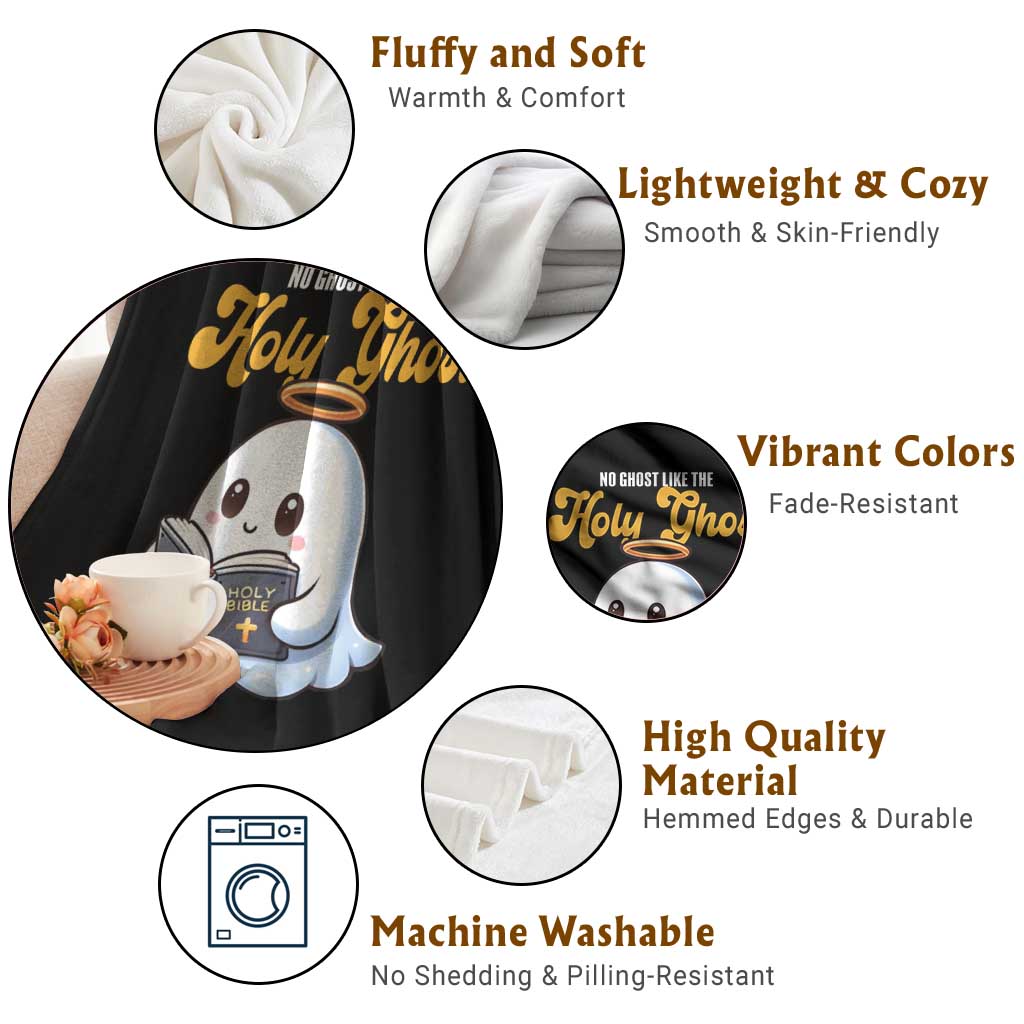 Funny Halloween Christian Throw Blanket No Ghost Like The Holy Ghost - Wonder Print Shop