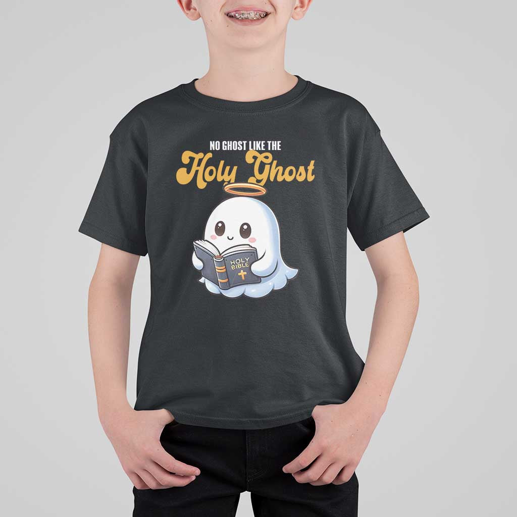 Funny Halloween Christian T Shirt For Kid No Ghost Like The Holy Ghost - Wonder Print Shop