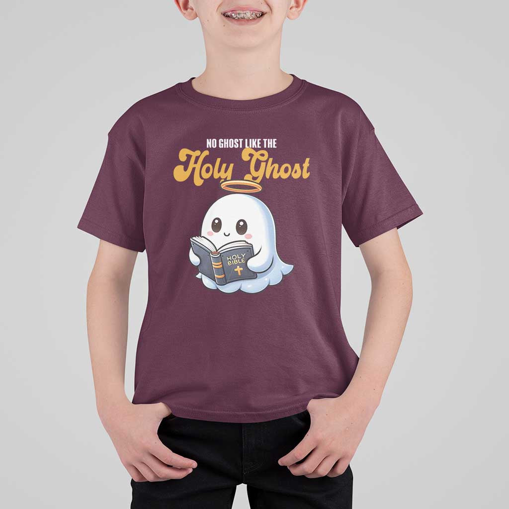 Funny Halloween Christian T Shirt For Kid No Ghost Like The Holy Ghost - Wonder Print Shop