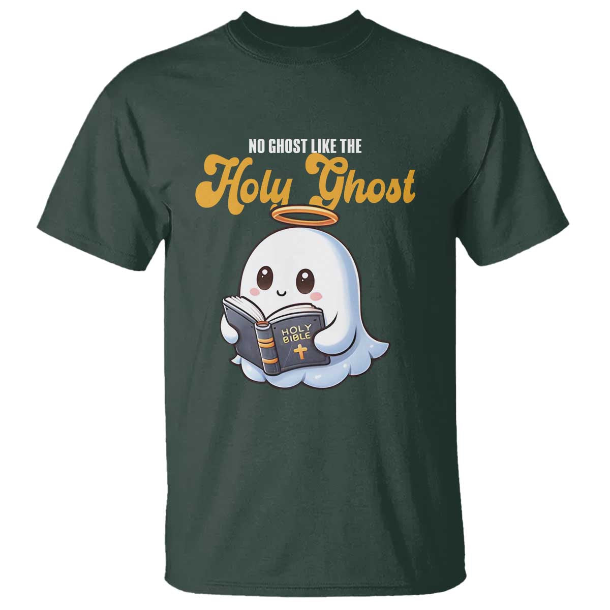 Funny Halloween Christian T Shirt No Ghost Like The Holy Ghost - Wonder Print Shop