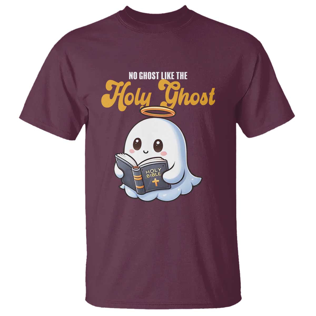 Funny Halloween Christian T Shirt No Ghost Like The Holy Ghost - Wonder Print Shop
