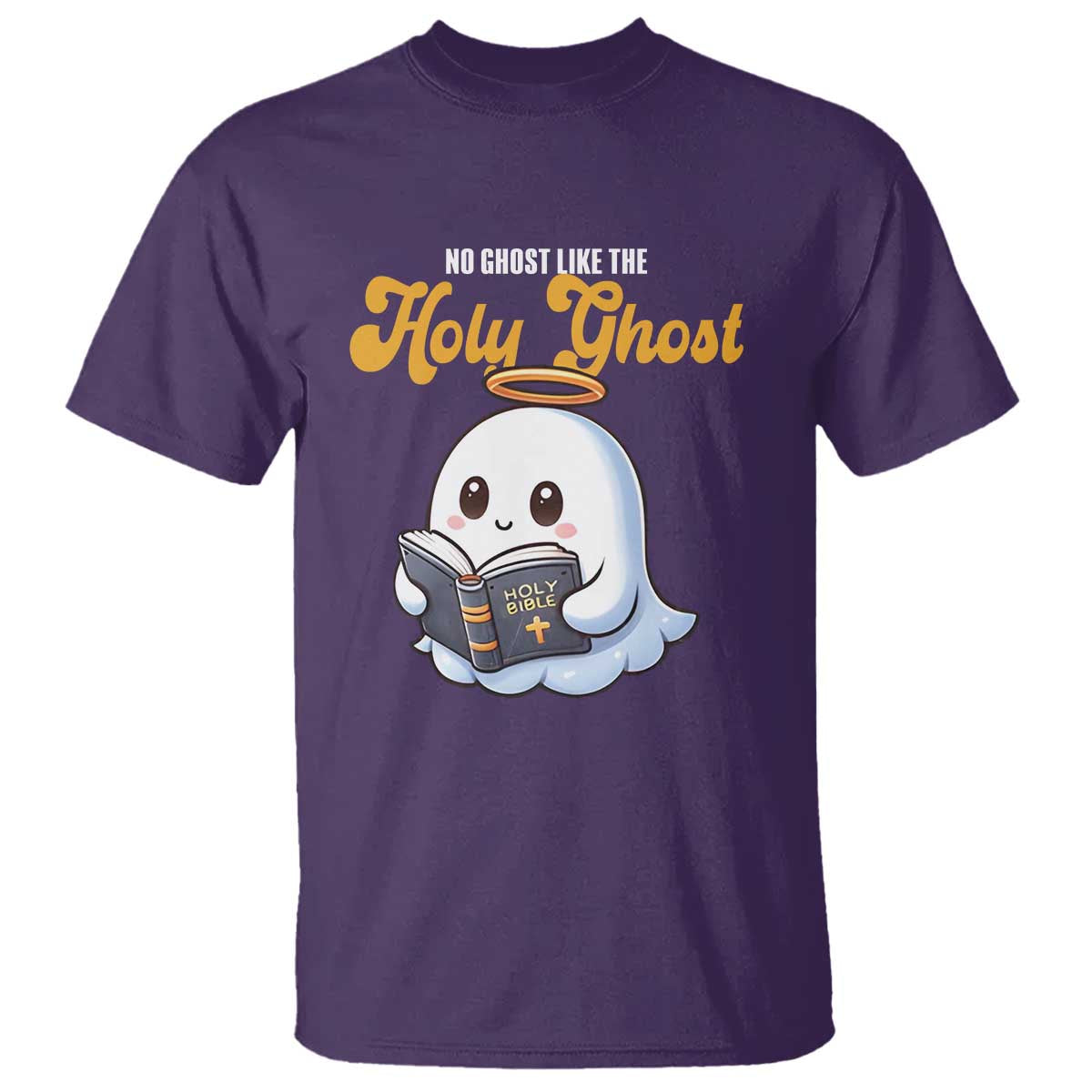 Funny Halloween Christian T Shirt No Ghost Like The Holy Ghost - Wonder Print Shop
