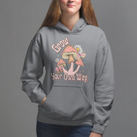 Grow Your Own Way Mushroom Level Up Hoodie - Wonder Print Shop