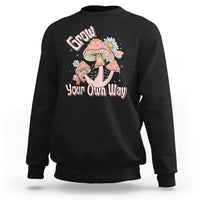 Grow Your Own Way Mushroom Level Up Sweatshirt - Wonder Print Shop