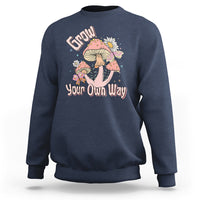 Grow Your Own Way Mushroom Level Up Sweatshirt - Wonder Print Shop