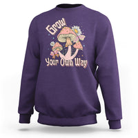 Grow Your Own Way Mushroom Level Up Sweatshirt - Wonder Print Shop