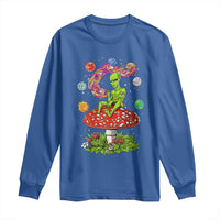 Outer Space Funny Alien Smoking Long Sleeve Shirt