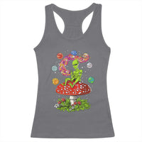 Outer Space Funny Alien Smoking Racerback Tank Top