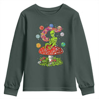 Outer Space Funny Alien Smoking Youth Sweatshirt