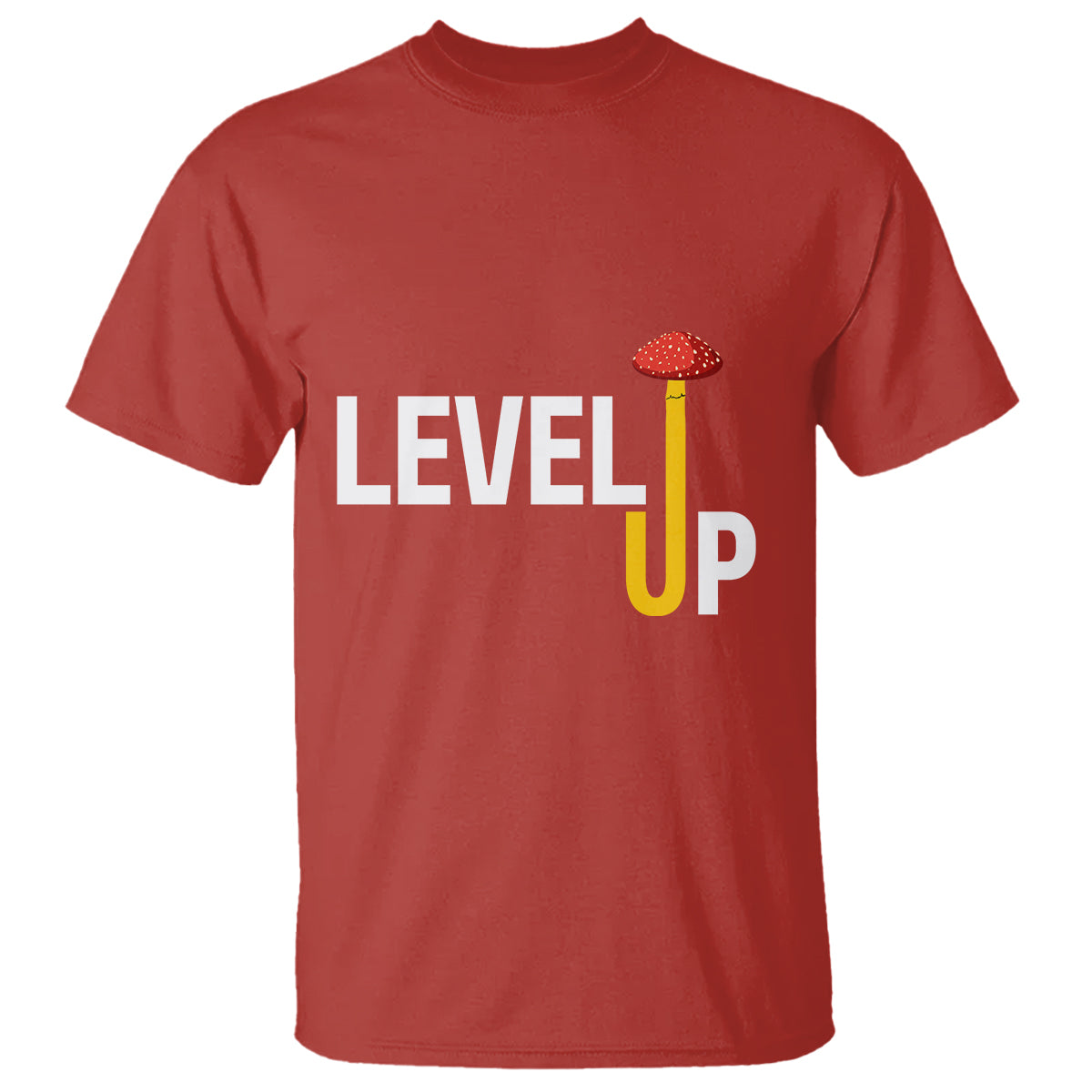 Level Up Mushroom Grow Your Own Way T Shirt - Wonder Print Shop