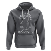 I'm An Adult Technically Funny Cat 18th Birthday Hoodie - Wonder Print Shop