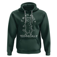 I'm An Adult Technically Funny Cat 18th Birthday Hoodie - Wonder Print Shop