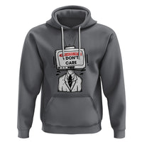 Breaking News I Don't Care Funny Sarcasm Humor Sarcastic Joke Aniti Social Hoodie - Wonder Print Shop