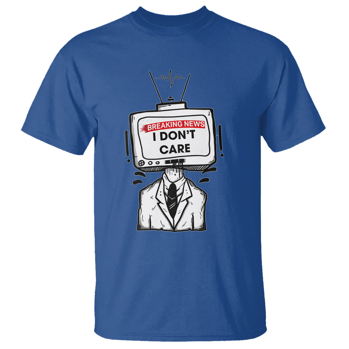 Breaking News I Don't Care Funny Sarcasm Humor Sarcastic Joke Aniti Social T Shirt - Wonder Print Shop