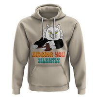 Judge Cat Judging You Silently Funny Sarcastic Hoodie - Wonder Print Shop