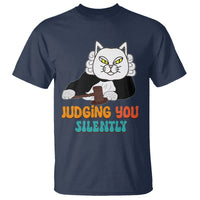Judge Cat Judging You Silently Funny Sarcastic T Shirt - Wonder Print Shop