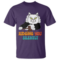 Judge Cat Judging You Silently Funny Sarcastic T Shirt - Wonder Print Shop