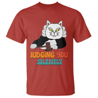 Judge Cat Judging You Silently Funny Sarcastic T Shirt - Wonder Print Shop