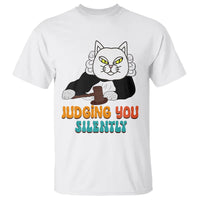 Judge Cat Judging You Silently Funny Sarcastic T Shirt - Wonder Print Shop