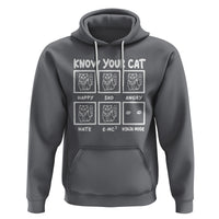 Know Your Cat Happy Sad Angry Hate Or Ninja Mode Hoodie - Wonder Print Shop