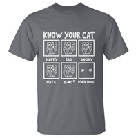Know Your Cat Happy Sad Angry Hate Or Ninja Mode T Shirt - Wonder Print Shop