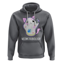 Meowcrobiology Microscopic Cats Science Pet School Biology Hoodie - Wonder Print Shop