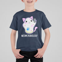 Meowcrobiology Microscopic Cats Science Pet School Biology T Shirt For Kid - Wonder Print Shop