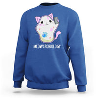 Meowcrobiology Microscopic Cats Science Pet School Biology Sweatshirt - Wonder Print Shop